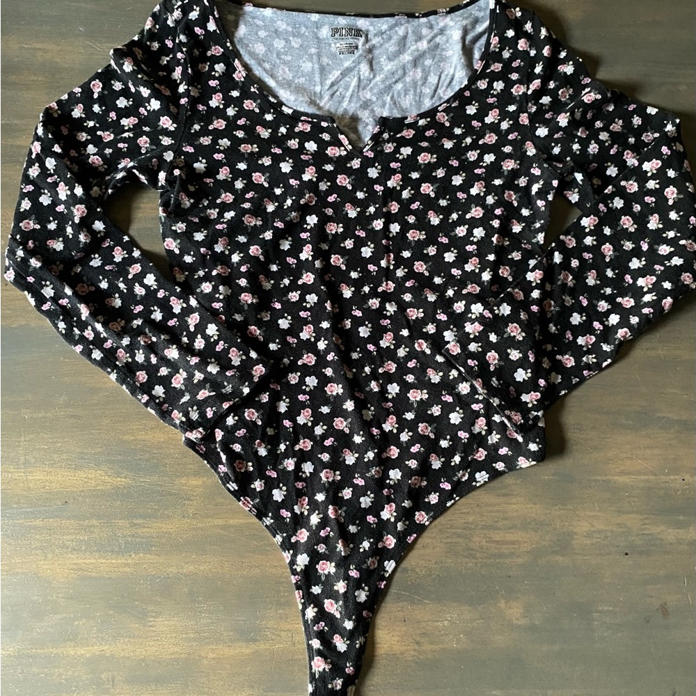Victoria’s Secret PINK Long Sleeve Thing Bodysuit